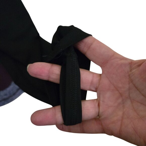 Lululemon Surge Warm Crew Bold Stripe Black Cherry Heathered Deep Navy Size L - Picture 9 of 10